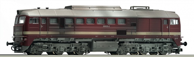 Diesel locomotive BR 220 (Factory weathered model)<br /><a href='images/pictures/Roco/225584.jpg' target='_blank'>Full size image</a>